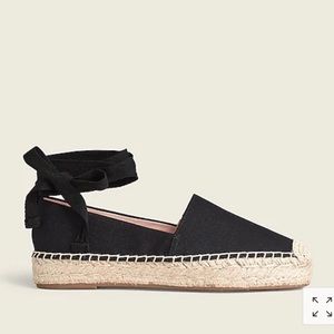 J Crew CANVAS CLASSIC ANKLE TIE ESPADRILLE Womens Shoes 7